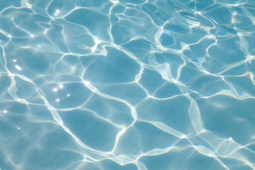 blue water from swim pool can be used as background
