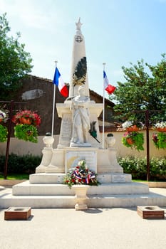 Statue in honor of the memory of widows and orphans of war victims