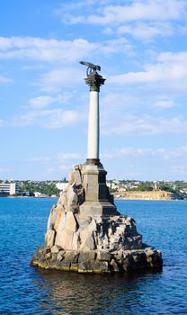 Monument to the scuttled ships in Sevastopol