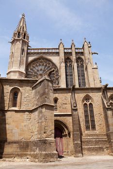 old church in carcasonne, a france castle