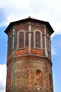 a hexagon shaped building