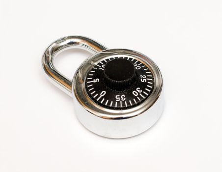 close of of numerical padlock