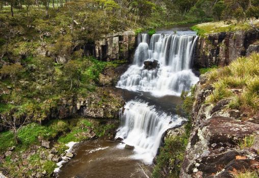 the beautiful and majestic ebor river waterfall