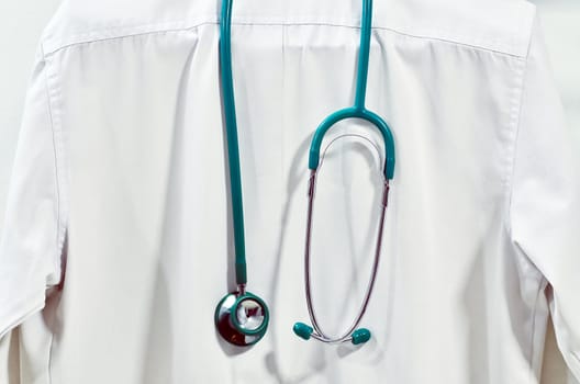 stethoscope on a doctor coat