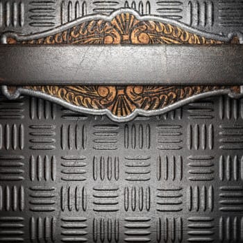 metal on wall made in 3D