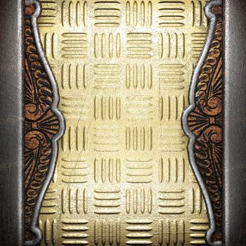 metal on gold made in 3D