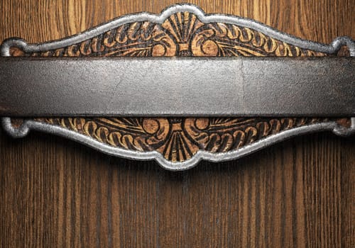 metal on wall made in 3D