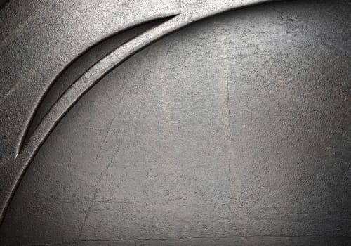 metal on wall made in 3D