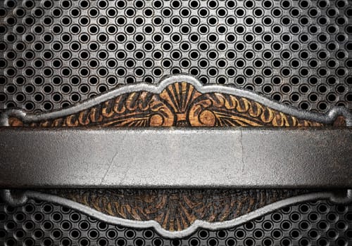 metal on wall made in 3D