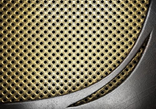metal on gold made in 3D