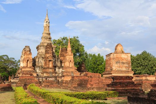 Sukhothai historical park, the old town of Thailand in 800 year ago