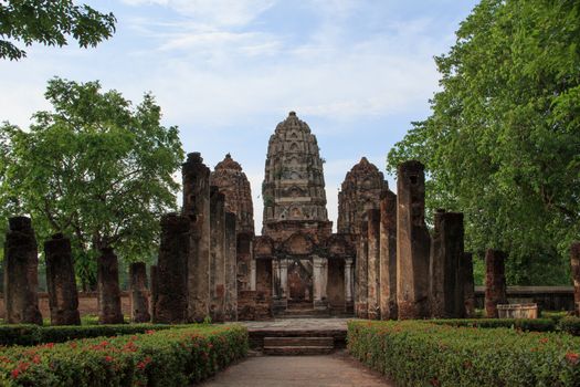 Sukhothai historical park, the old town of Thailand in 800 year ago