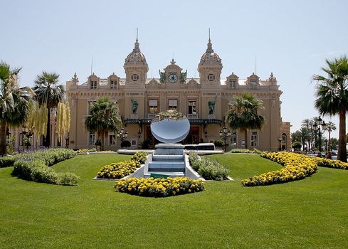 Front of the casino in Monte Carlo, Monaco 
