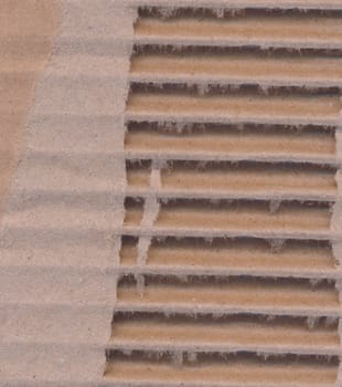 aged Textured corrugated striped cardboard paper background