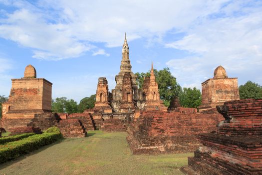 Sukhothai historical park, the old town of Thailand in 800 year ago