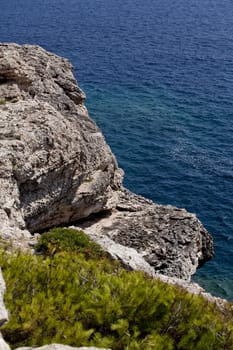 beautiful riffs rock stone sea ocean in summer vacation tropical
