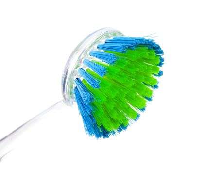 one dish brush isolated on white background