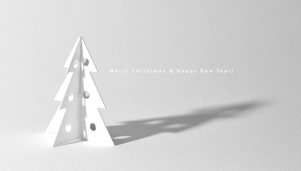 Christmas tree isolated on white