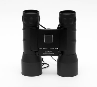 binoculars on a white background