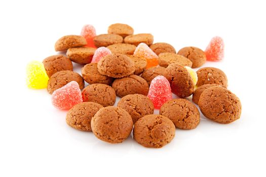 Typical dutch sweets: pepernoten (ginger nuts) for Sinterklaas; celebration at 5 december in the Netherlands
