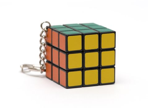 multi coloured cube a puzzle