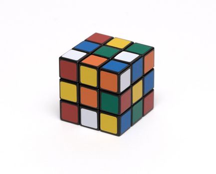 multi coloured cube a puzzle