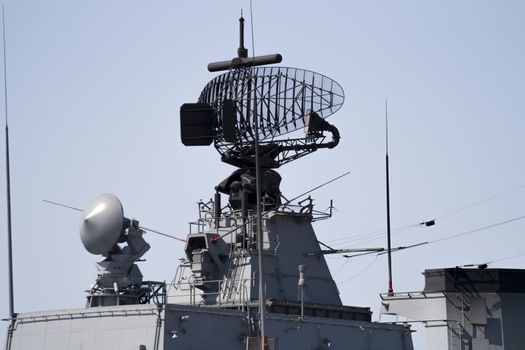 Radar of modern military ship