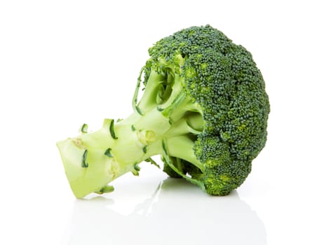Fresh broccoli vegetable isolated on white background