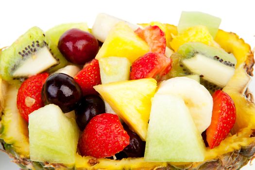 Diversity of fresh fruit in closeup