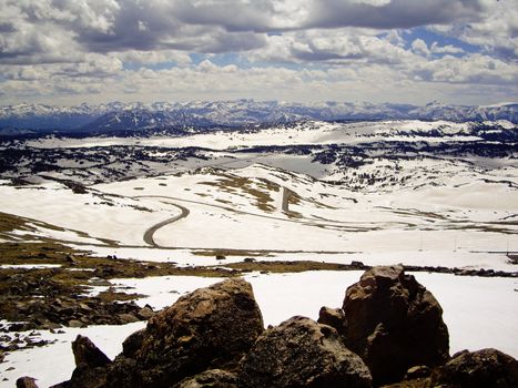 Montana Beartooth Highway in Winter glory