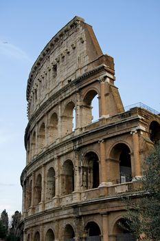 View of the colosseum in Rome