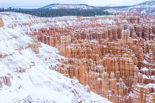 Bryce Canyon National Park, Utah in snow