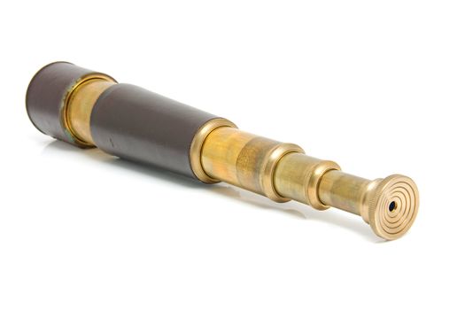 spyglass pirate Scope Monocular over white background