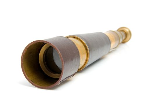 spyglass pirate Scope Monocular over white background