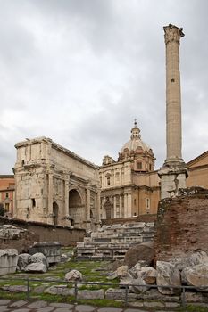 Foro Romano, Arco di Settimio in Rome Italy