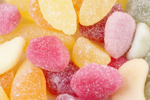 colorful sugar candy in closeup, can be used as background