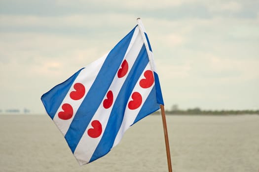 Flaf of Friesland, a province of the Netherlands