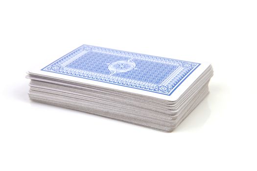deck of cards isolated on white background