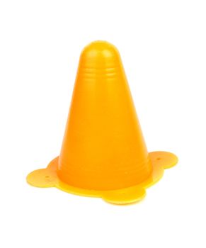 orange Traffic marker isolated on white background