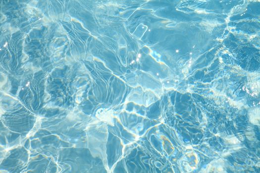 blue water from swim pool can be used as background