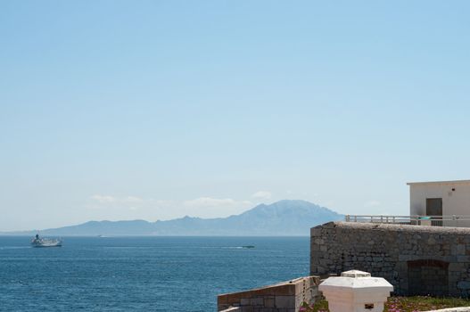Beautiful sea landscape in Gibraltar