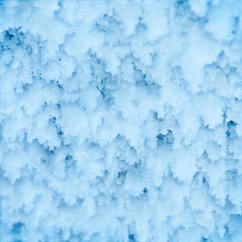 Thick ice layer in hard frost