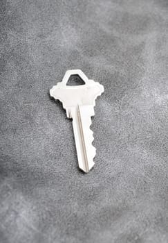 New home or security concept with shiny silver key
