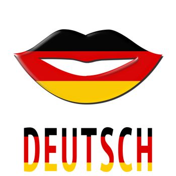 Speaking german language symbol