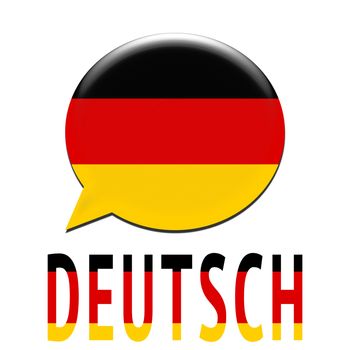 Speaking german language symbol
