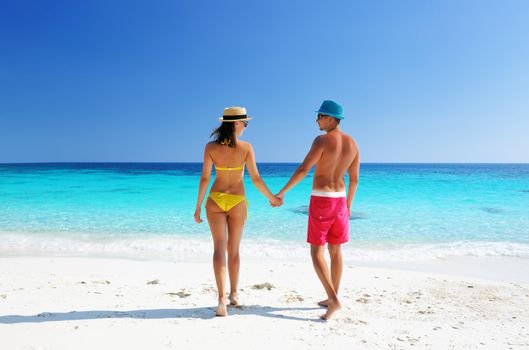 Couple on a tropical beach