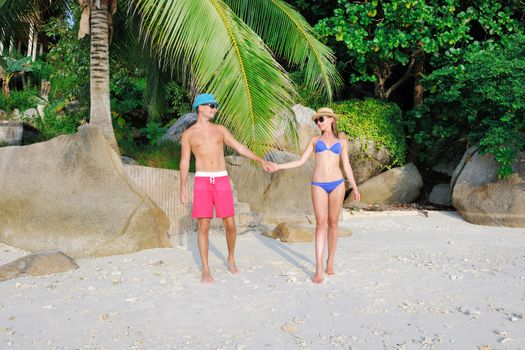 Couple on a tropical beach