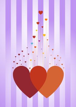 Love Grows Where Hearts Meet - Bitmap Illustration