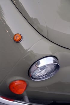 Nice green Fiat 500 - detail