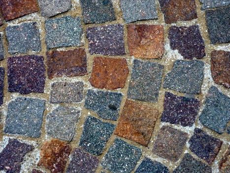 Italian porphyry stones background close up